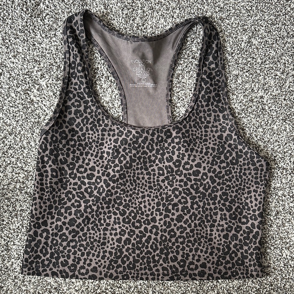 Black Leopard Sports Bra top